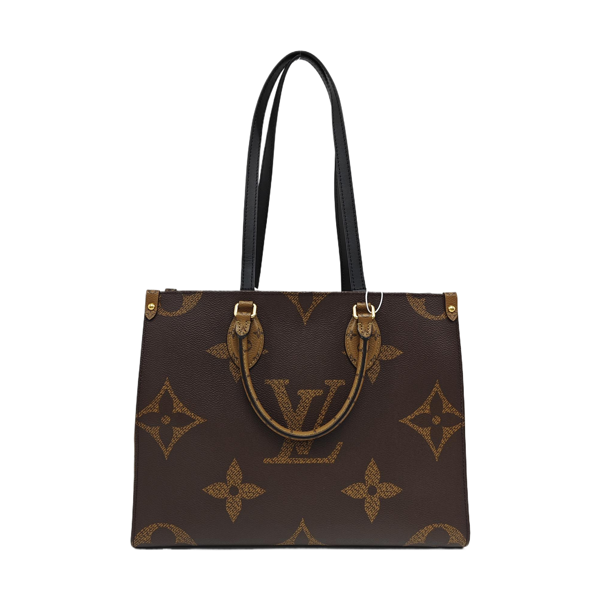 ONTHEGO MM Monogram Coated Canvas Brown