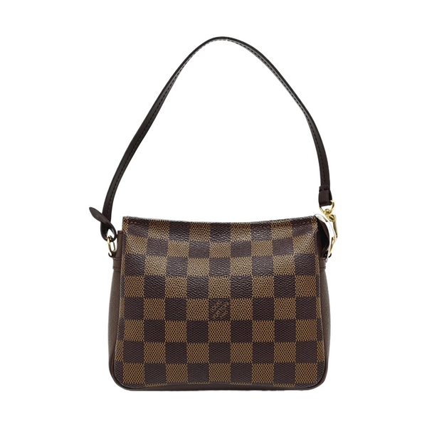 TROUSSE MAKE UP Damier Ebene Coated Canvas Brown