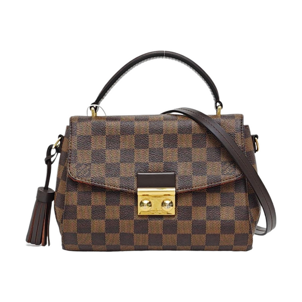 CROISETTE Damier Ebene Coated Canvas Brown