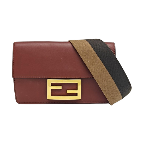 Baguette Mini Calfskin Red