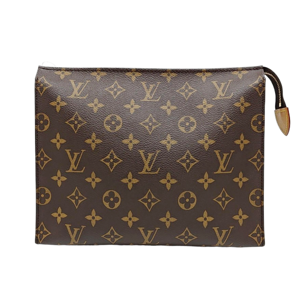 TOILET POCKET 26 Monogram Coated Canvas Brown