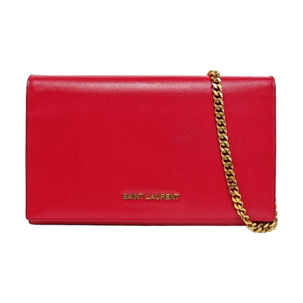 Calfskin Shoulder Bag Red