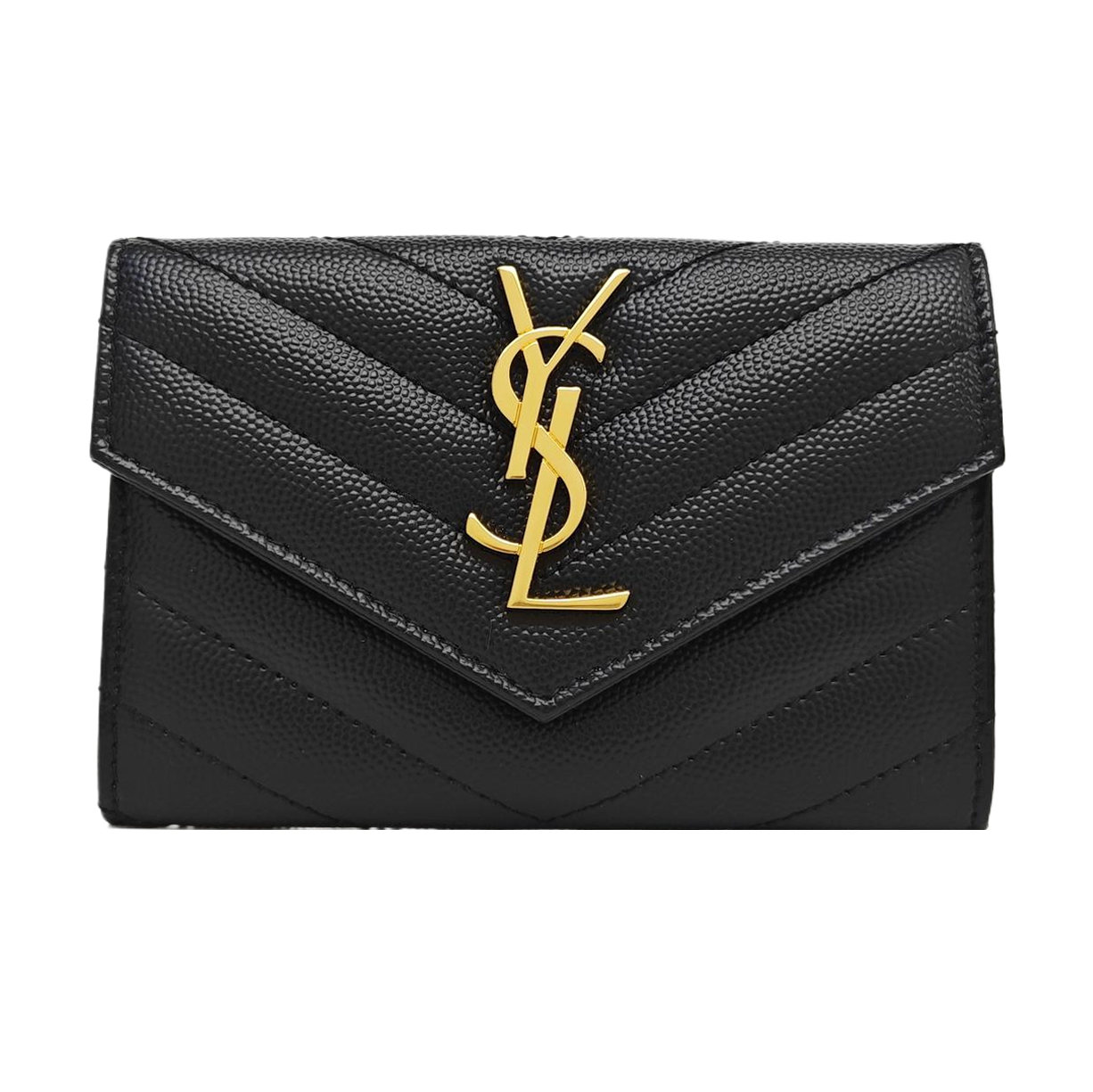 MONOGRAM Chevron Calfskin Black Wallet