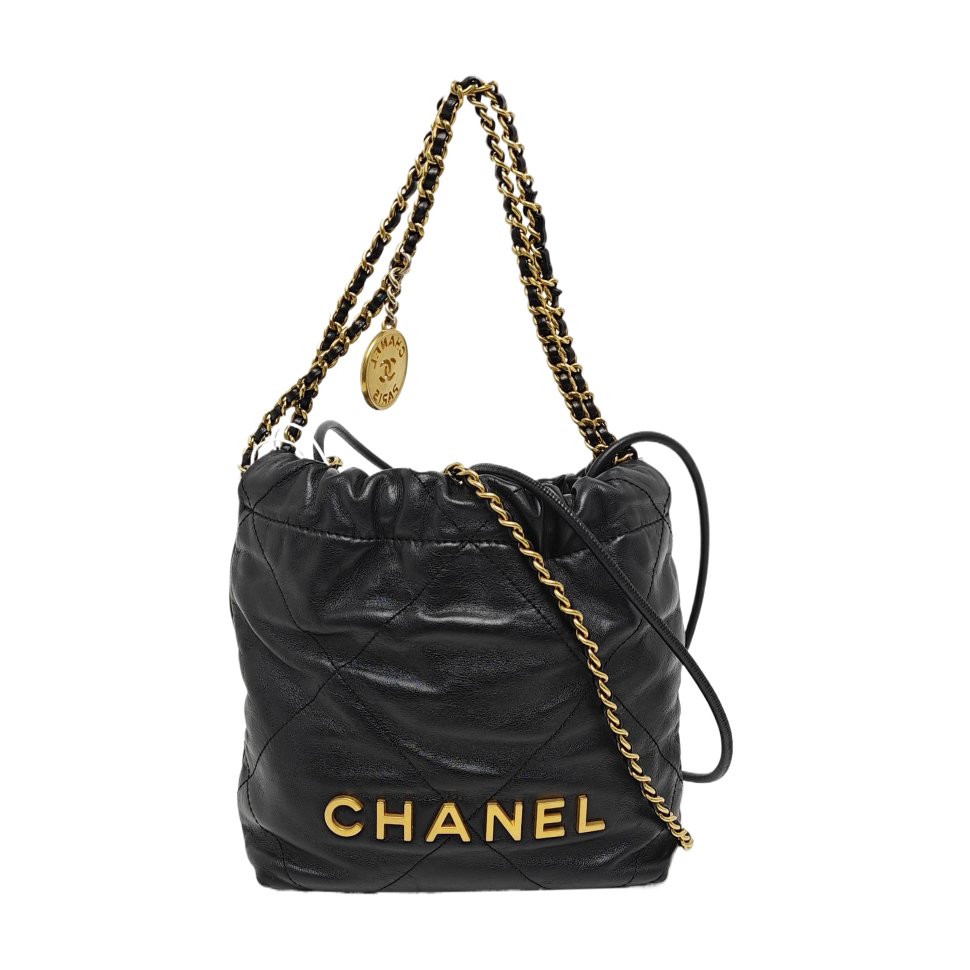 CHANEL 22 Mini Quilted Calfskin Black