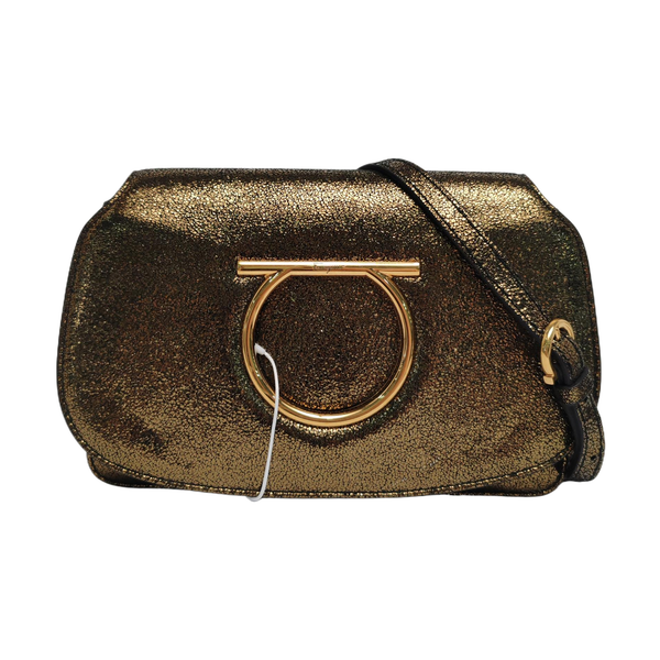 Authenticated pre-owned  Gancini Small Lambskin Black - Shoulder Bag at Looply