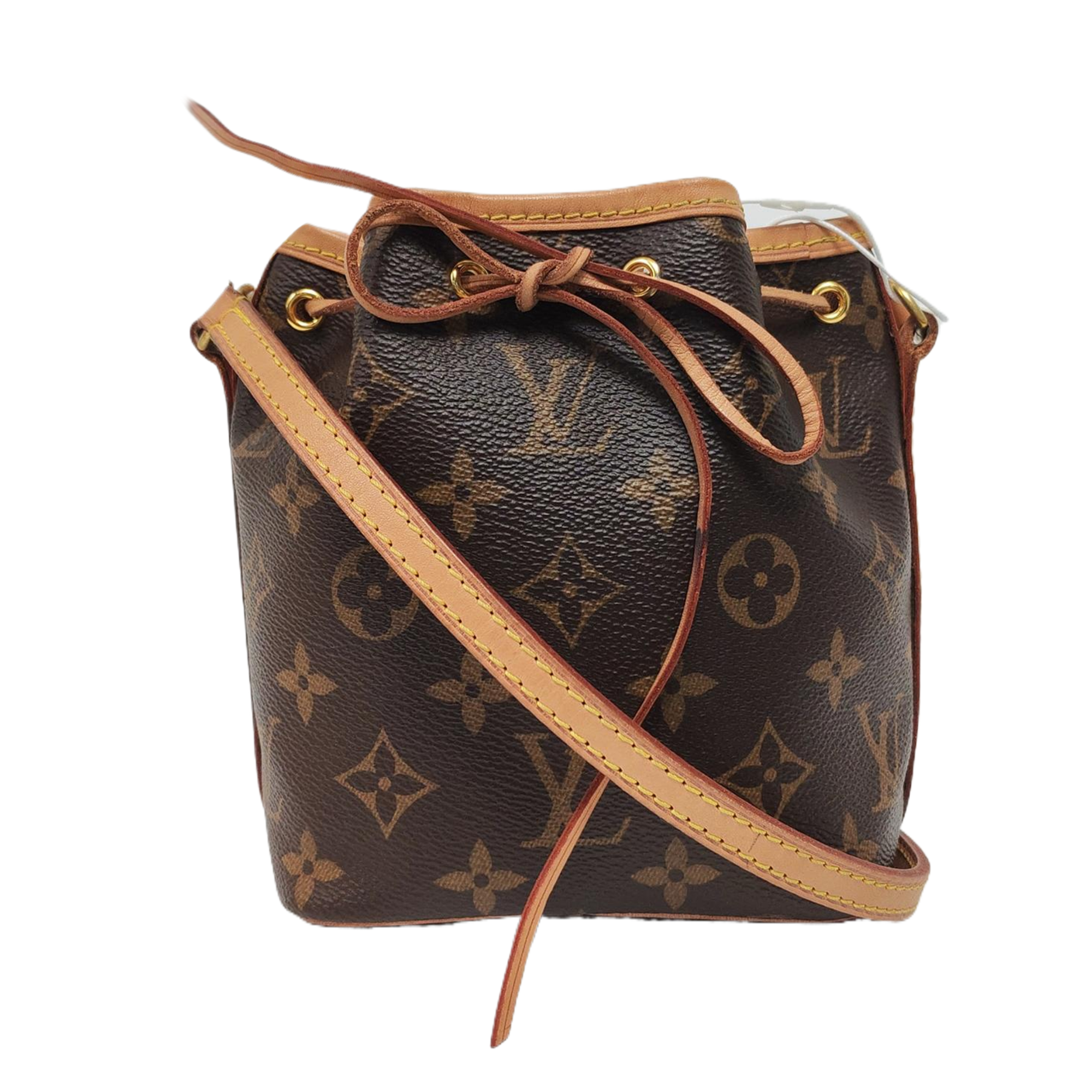 NÉONOÉ Nano Monogram Coated Canvas Brown