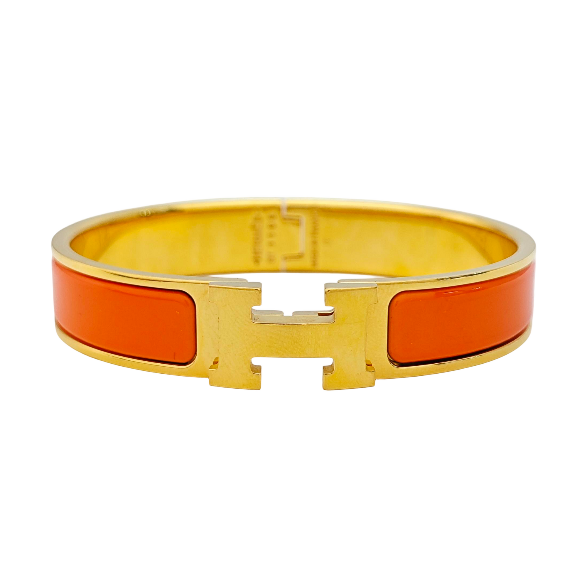 Clic H Metal Gold Bangle