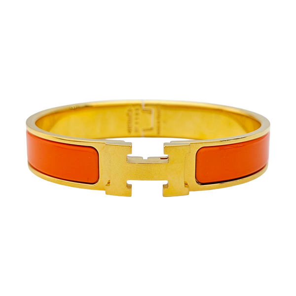 Clic H Metal Gold Bangle