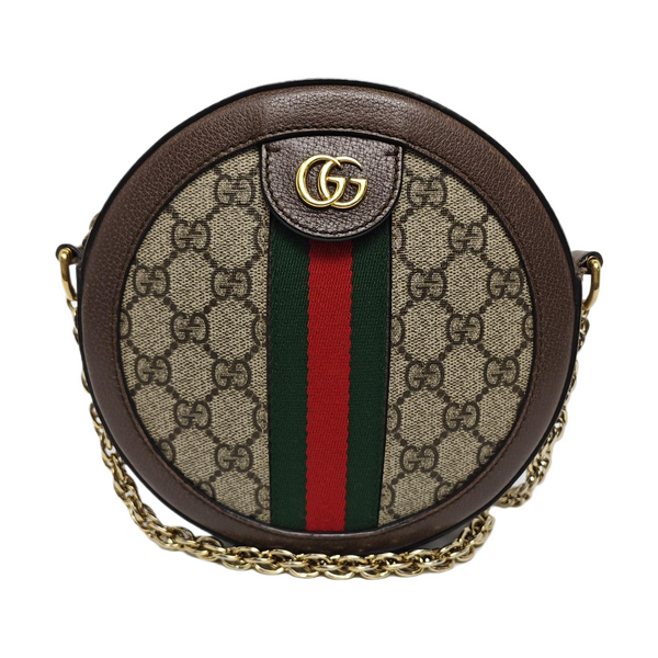 Ophidia Mini Monogram Coated Canvas Beige