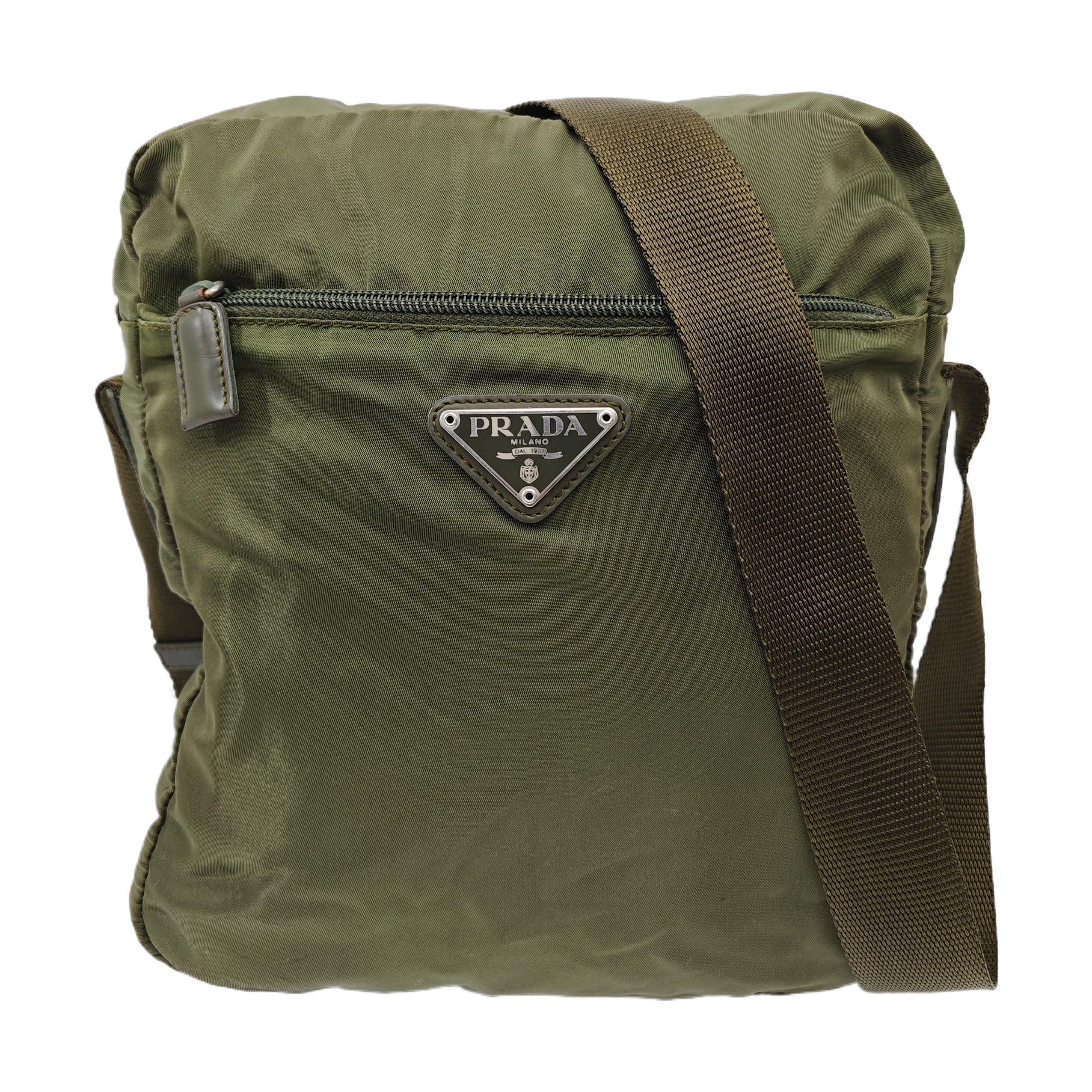 Nylon Shoulder Bag Green
