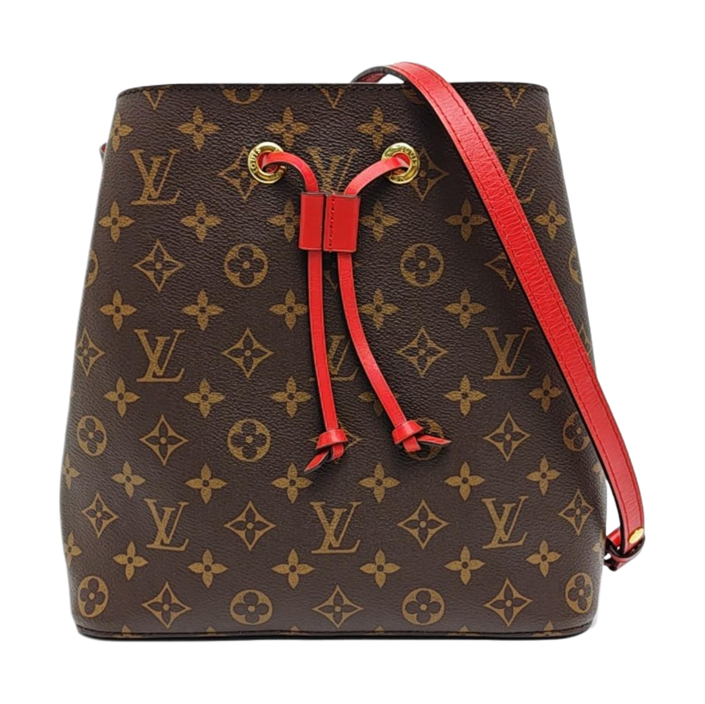 NÉONOÉ MM Monogram Coated Canvas Brown