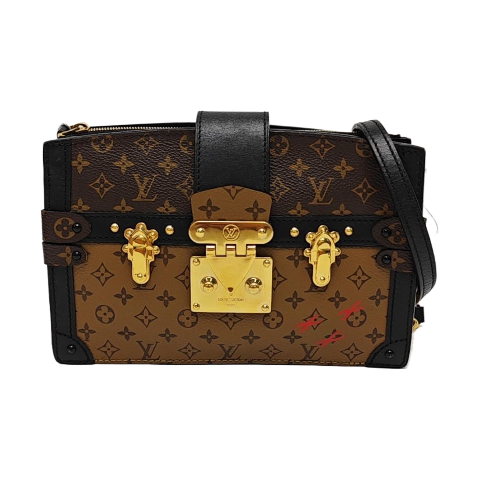 TRUNK Monogram Coated Canvas Brown