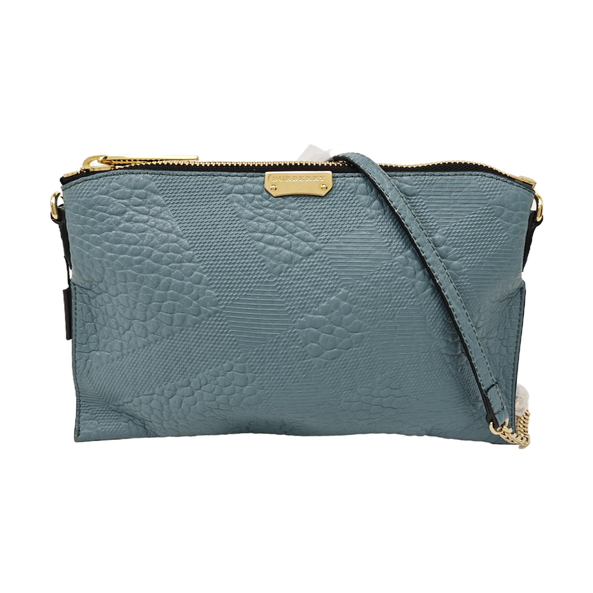 Calfskin Crossbody Bag Blue