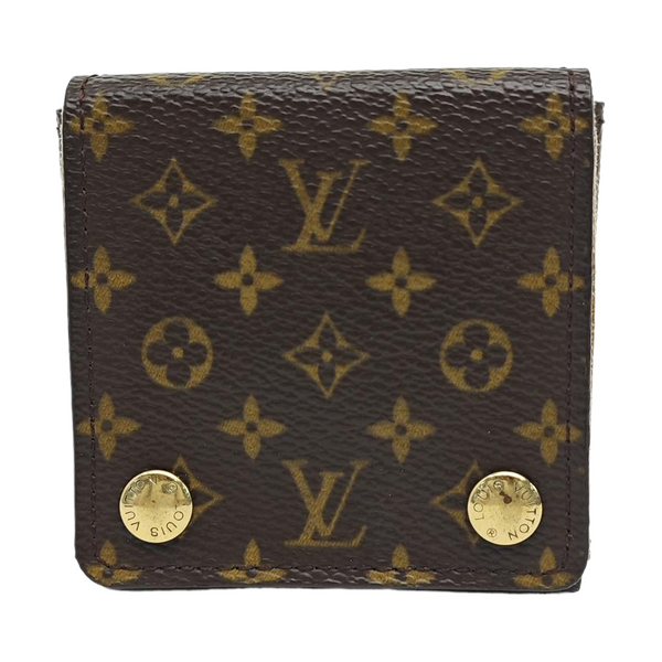 Monogram Coated Canvas Card Holder Brown