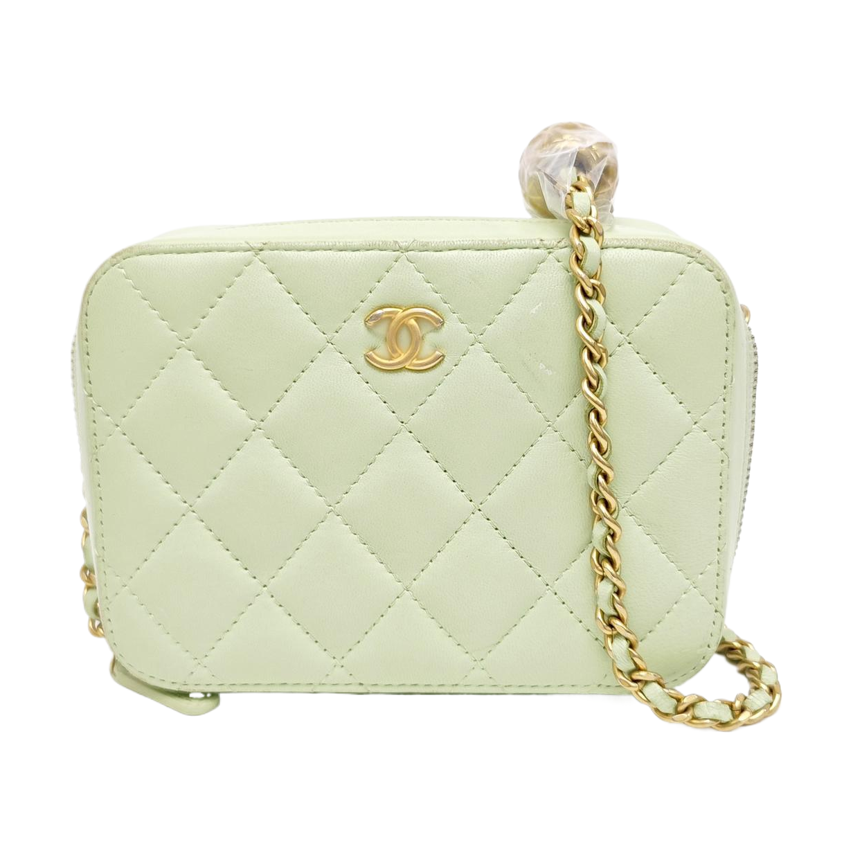 SURPIQUE Quilted Lambskin Green