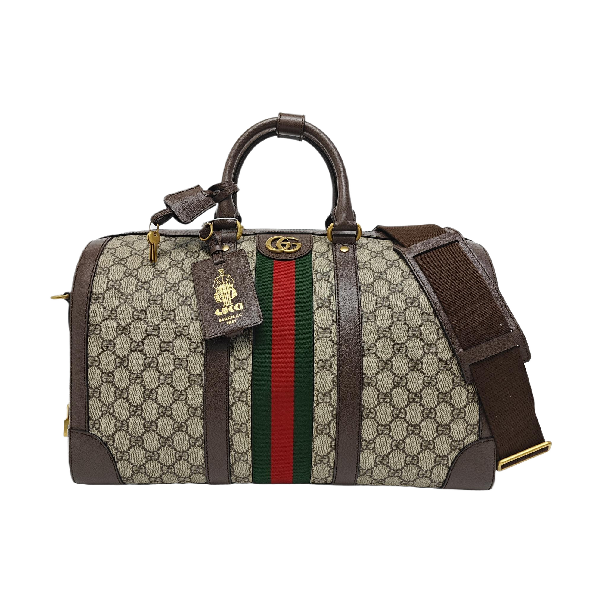 Savoy Large Monogram Coated Canvas Beige