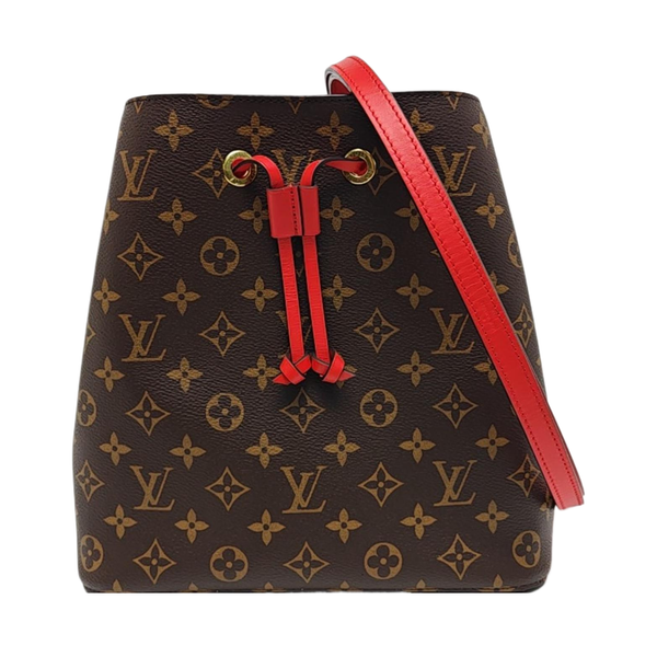 NÉONOÉ MM Monogram Coated Canvas Brown