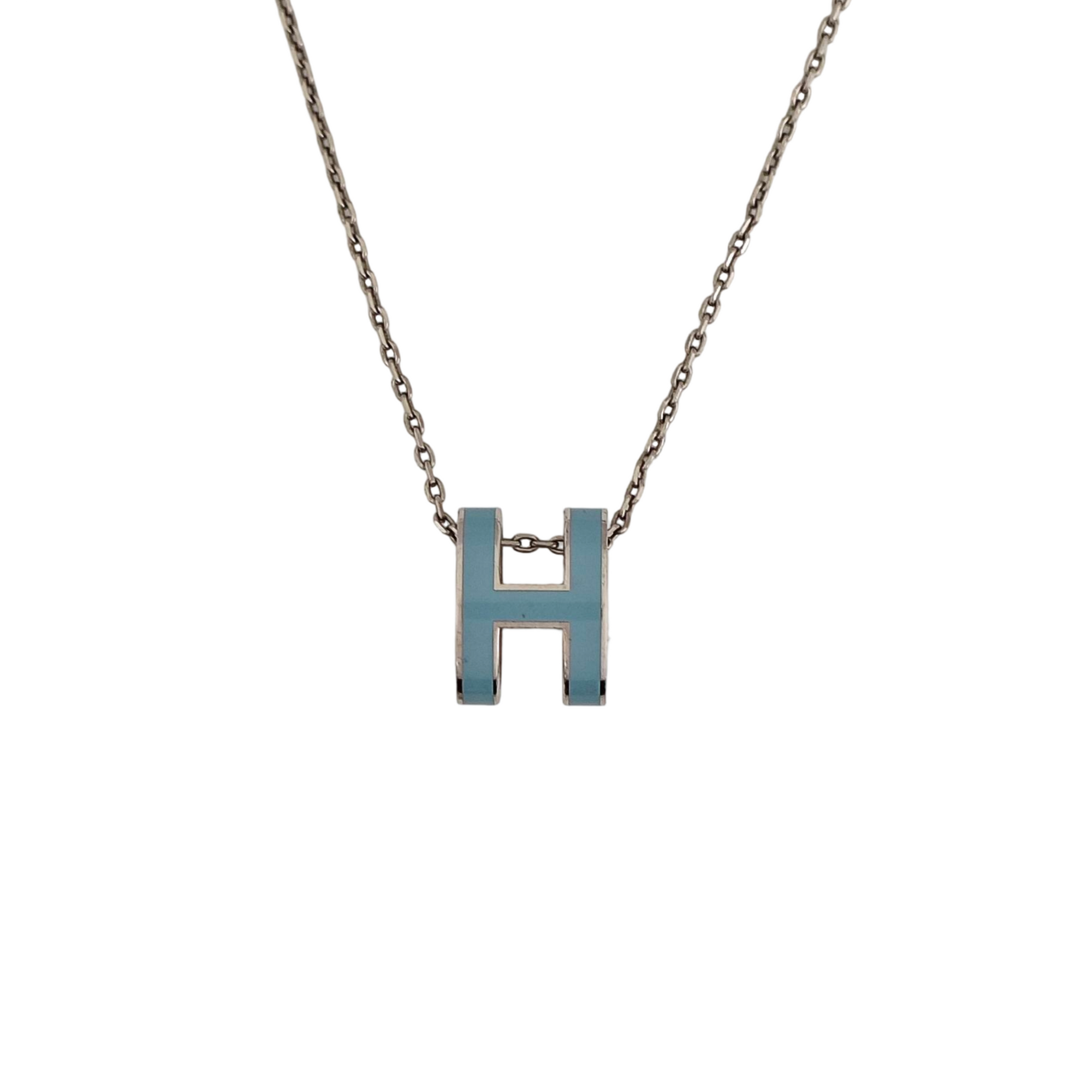 Pop H Metal Silver Necklace