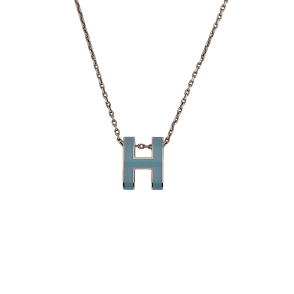 Pop H Metal Silver Necklace