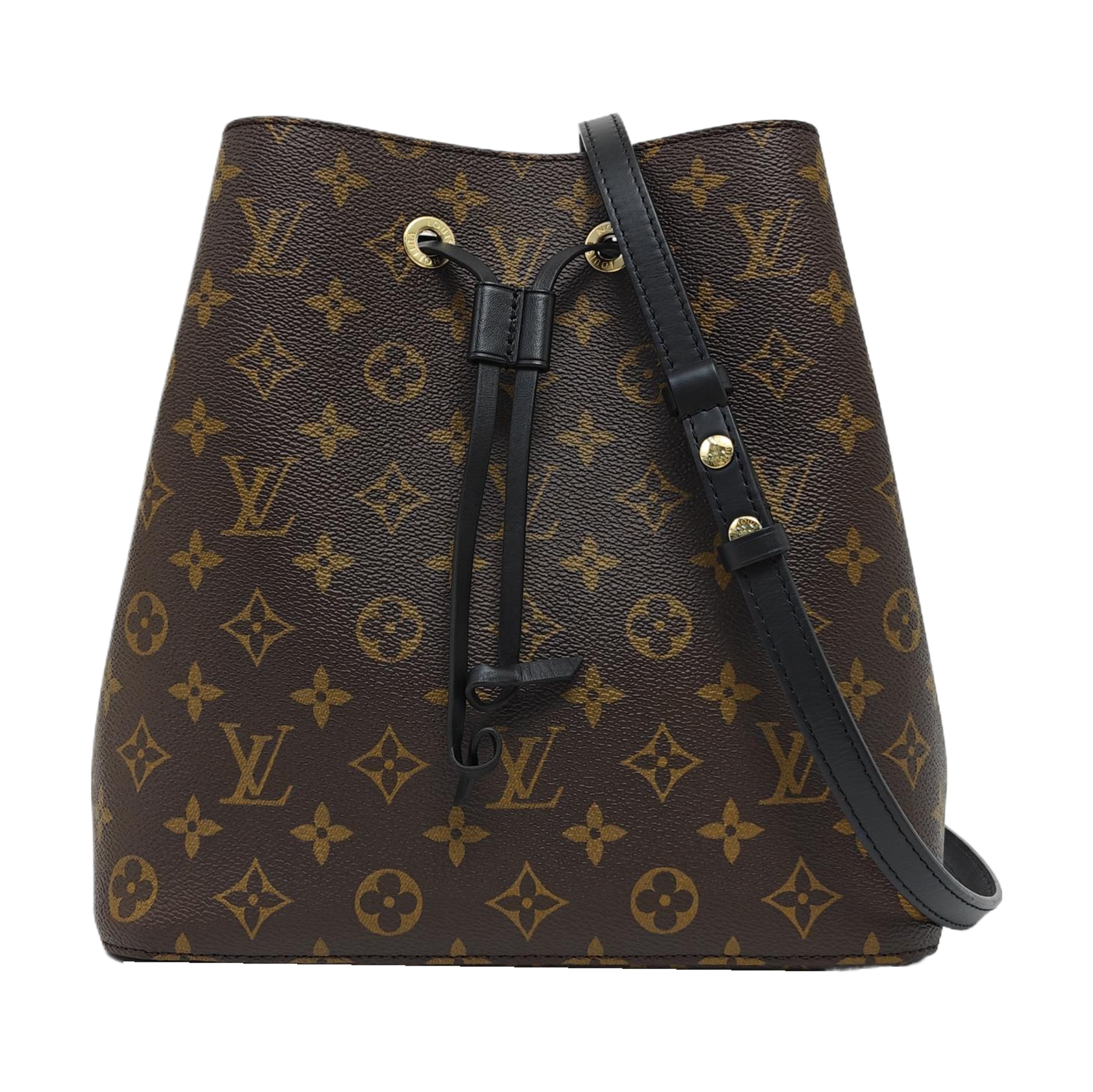 NÉONOÉ MM Monogram Coated Canvas Brown