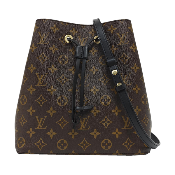NÉONOÉ MM Monogram Coated Canvas Brown