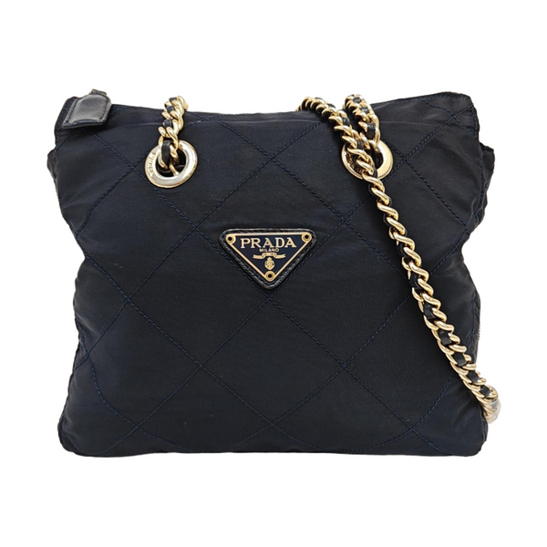 Re-Edition 1995 Chaîne Quilted Nylon Blue