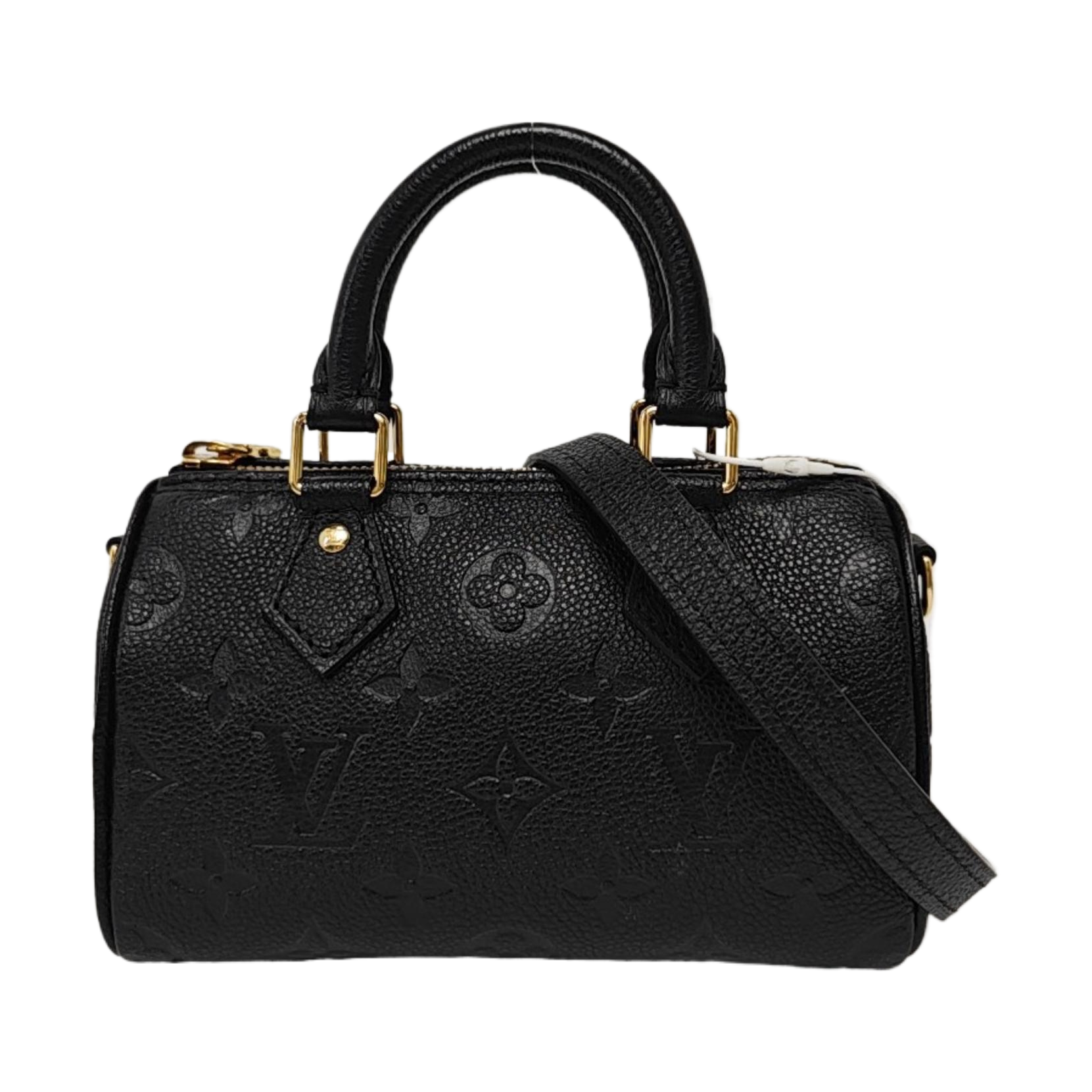 SPEEDY Nano Monogram Calfskin Black