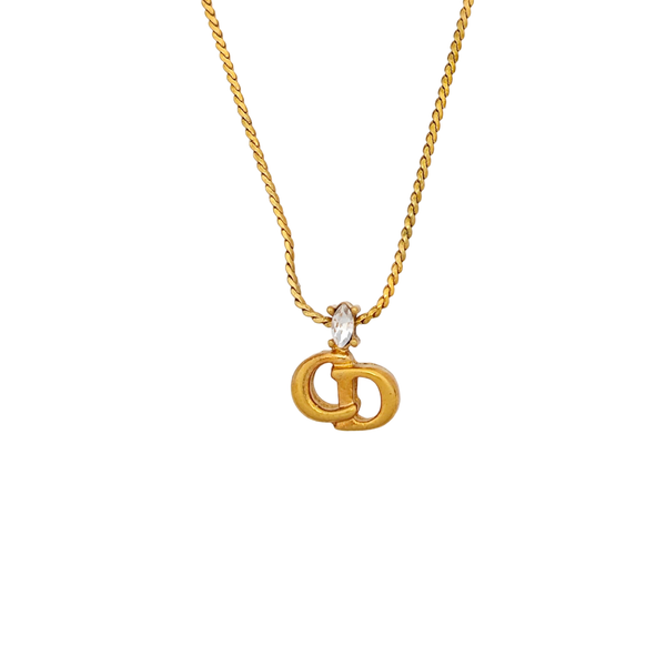 Petit CD Metal Gold Necklace