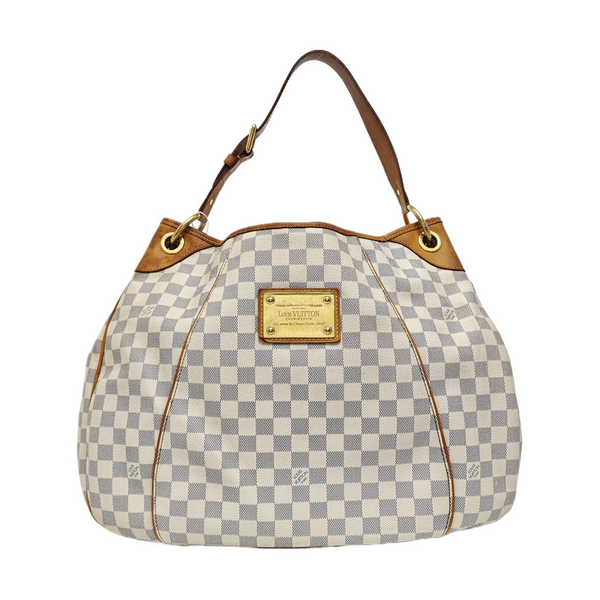 GALLIERA GM Damier Azur Coated Canvas White