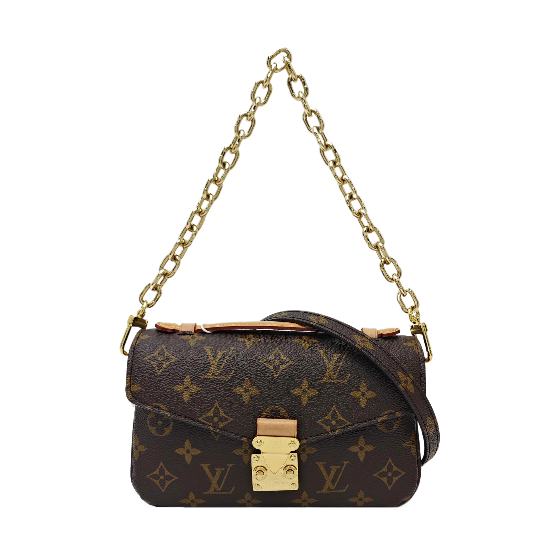 MÉTIS EAST WEST Monogram Coated Canvas Brown