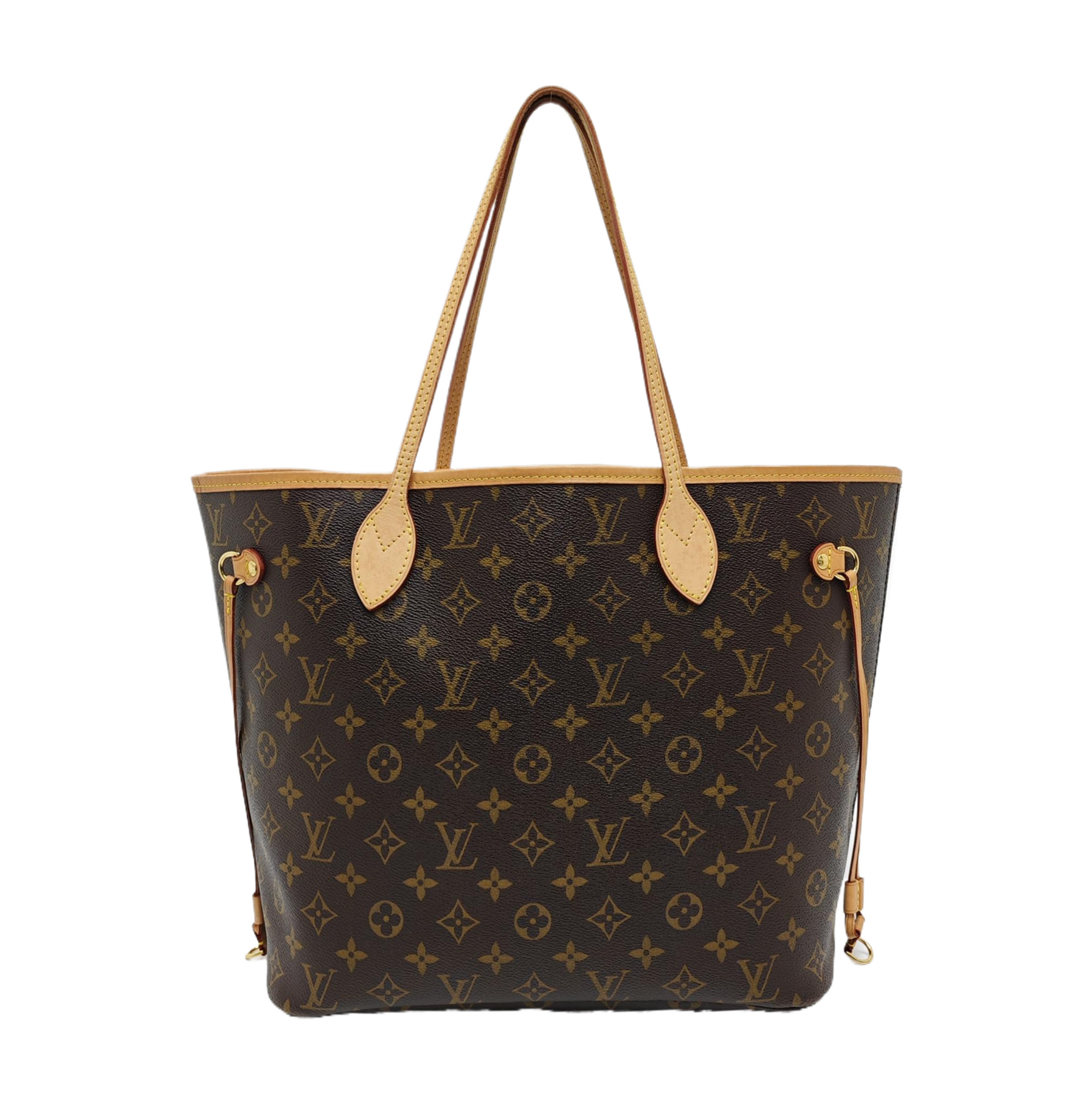 NEVERFULL MM Monogram Coated Canvas Brown