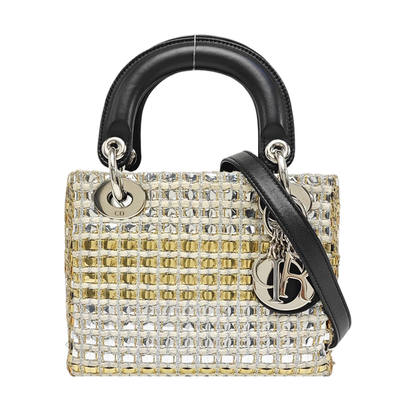 Lady Dior Mini Fabric Multicolor