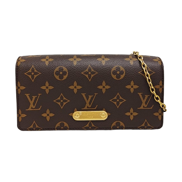 Lily Monogram Coated Canvas Brown