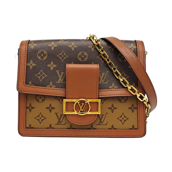 DAUPHINE MM Monogram Coated Canvas Brown
