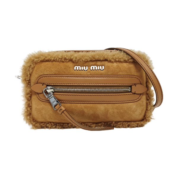 Suede Shoulder Bag Brown