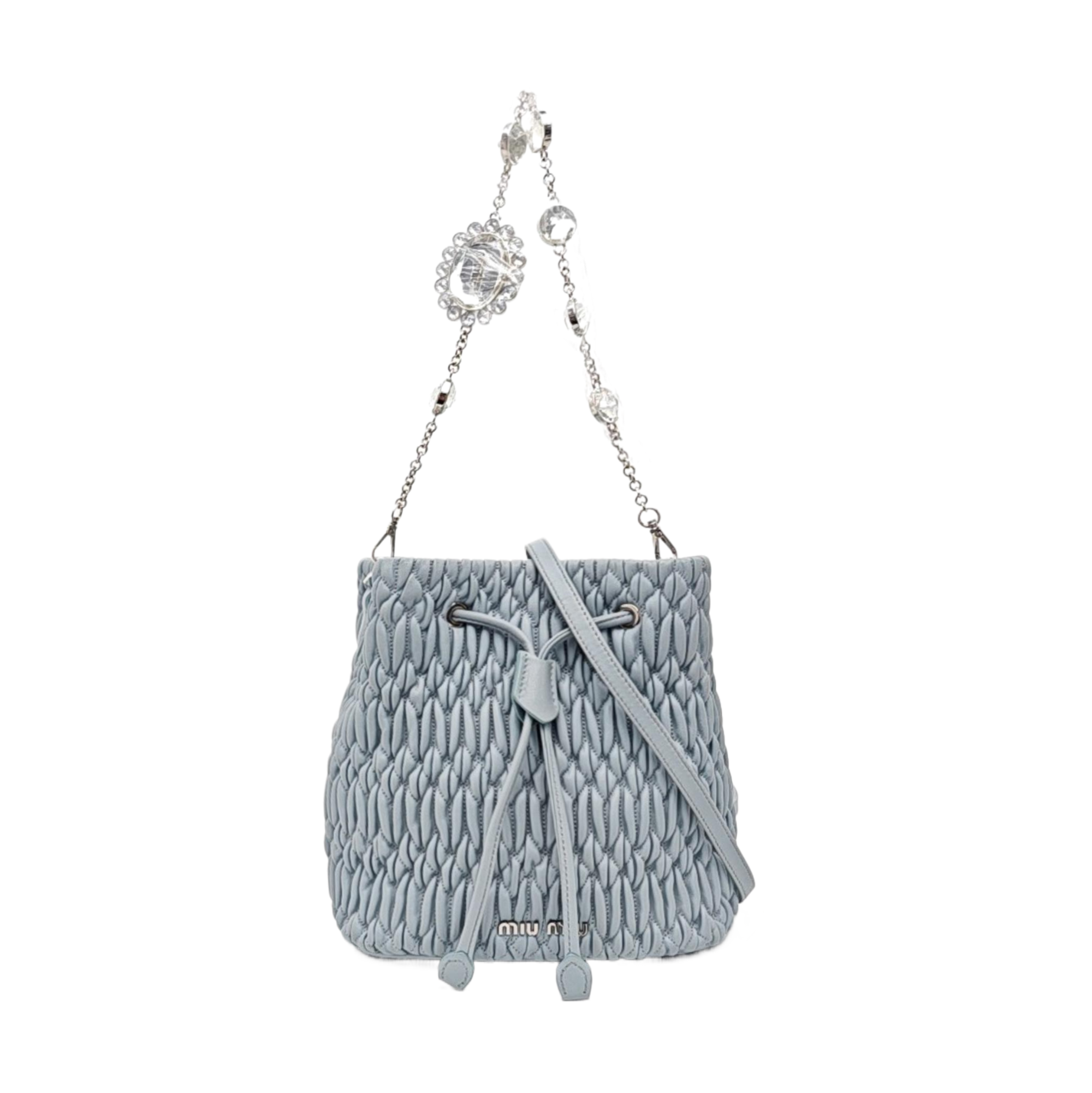 Glacé Calf Quilted Lambskin Blue