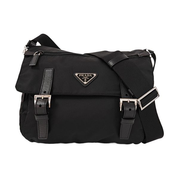 Vela Messenger Bag Nylon Black