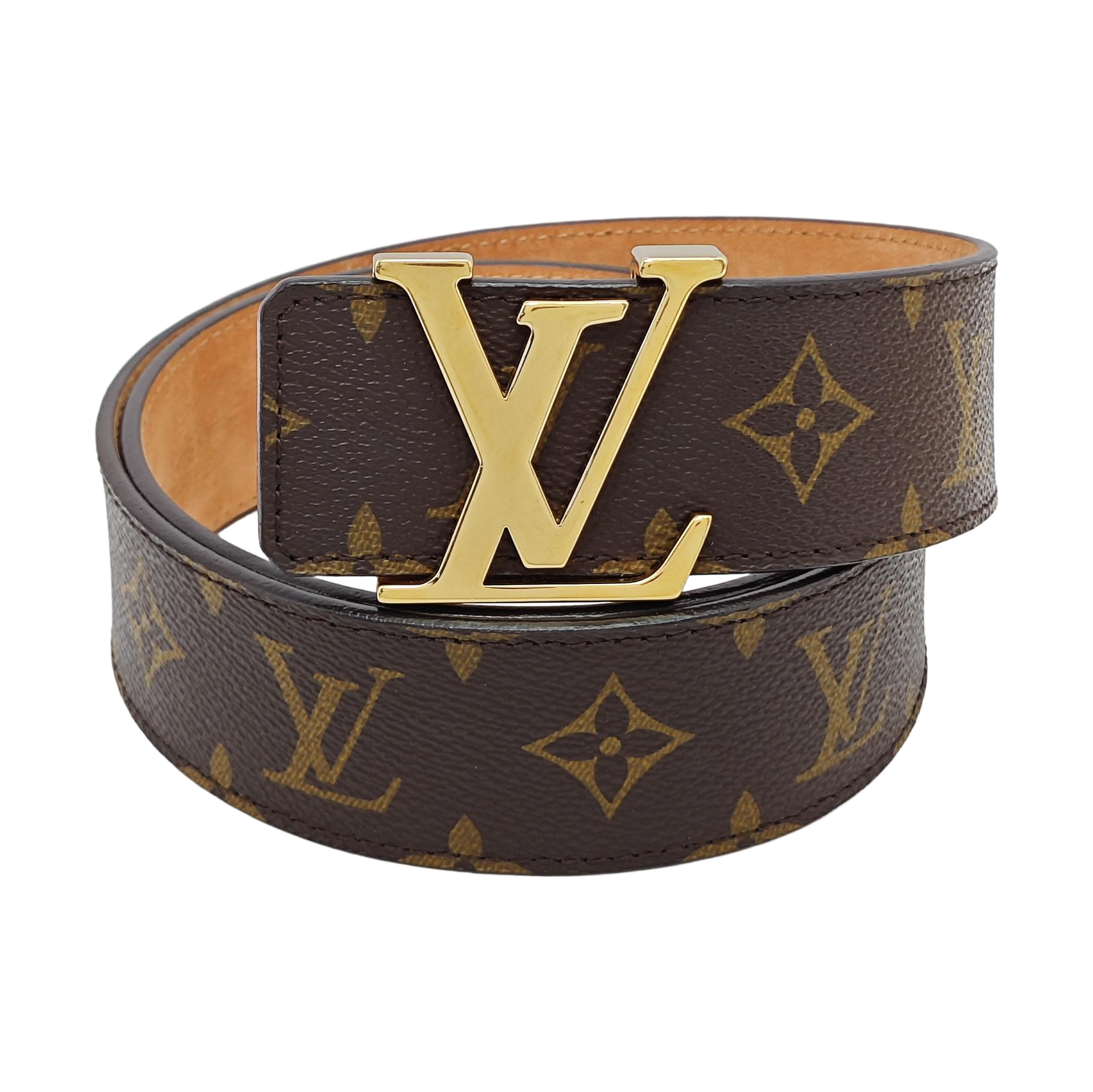 Coated Canvas Belt Brown