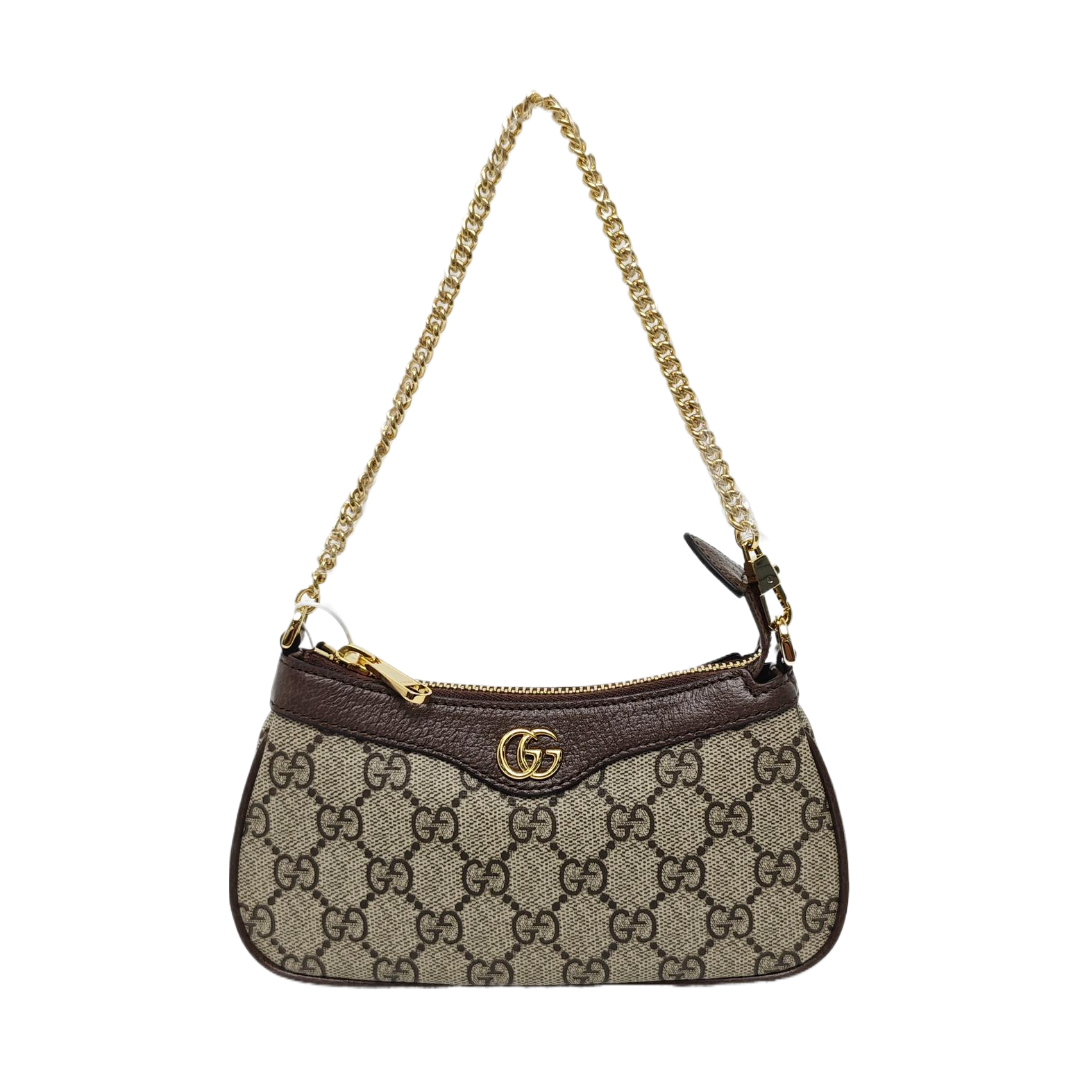 Ophidia Mini Monogram Coated Canvas Beige