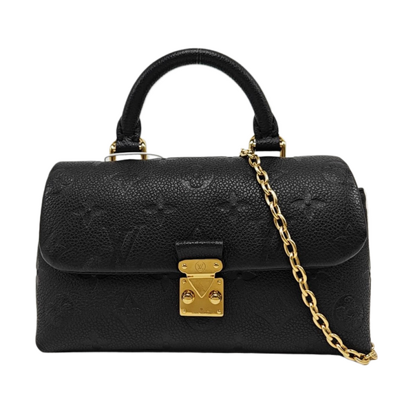 MADELEINE Nano Monogram Calfskin Black