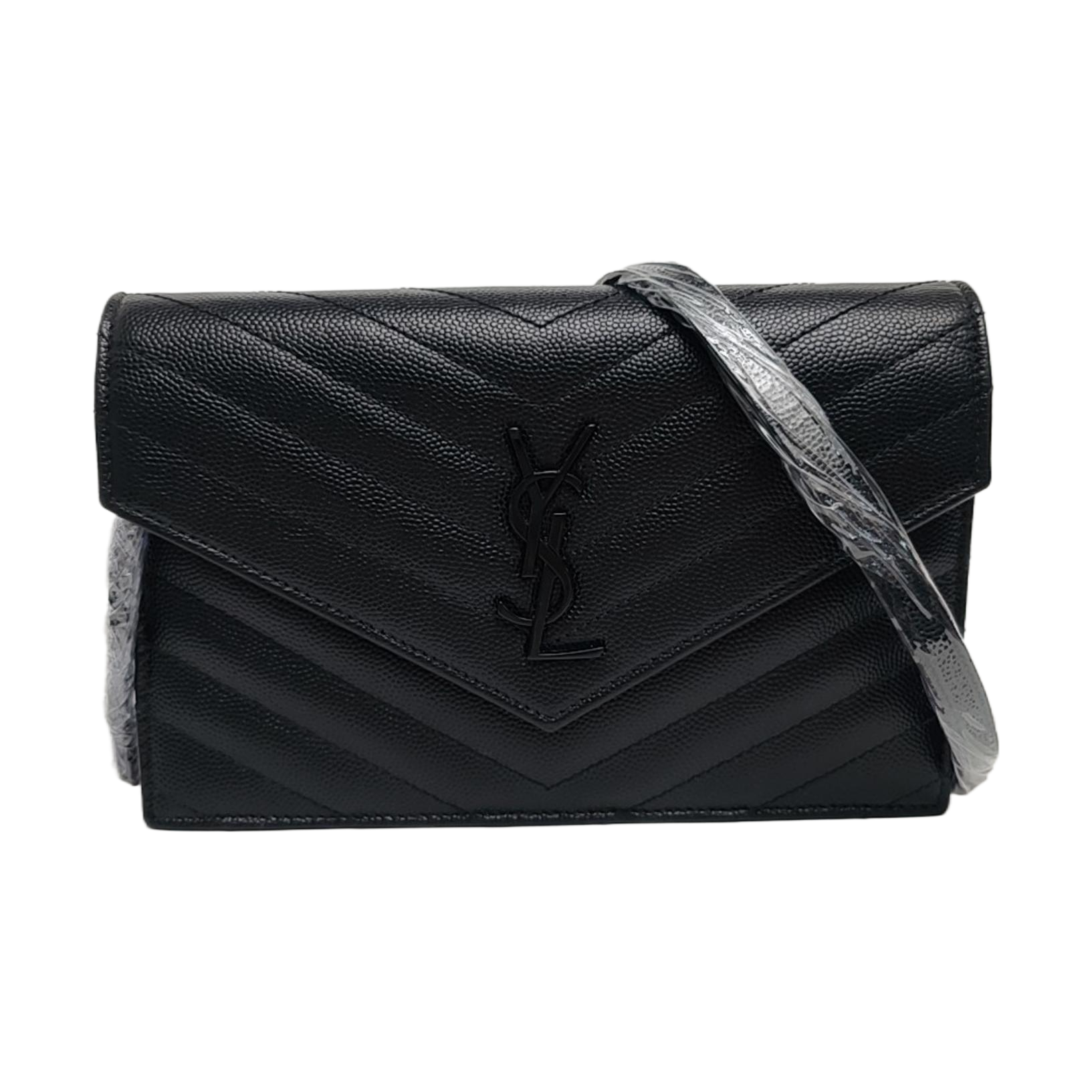 MONOGRAM WOC Chevron Calfskin Black