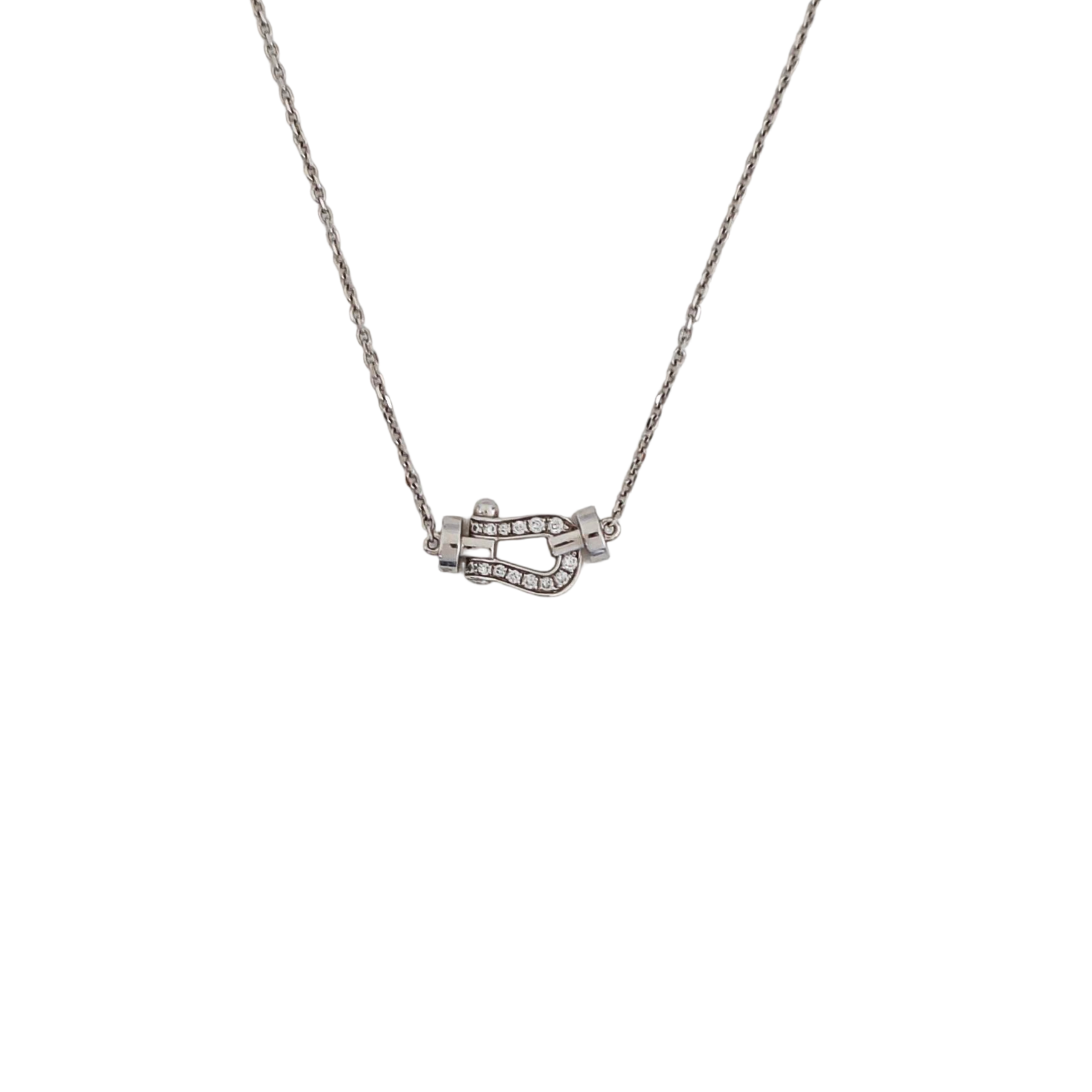 Force 10 18k White Gold Silver Necklace