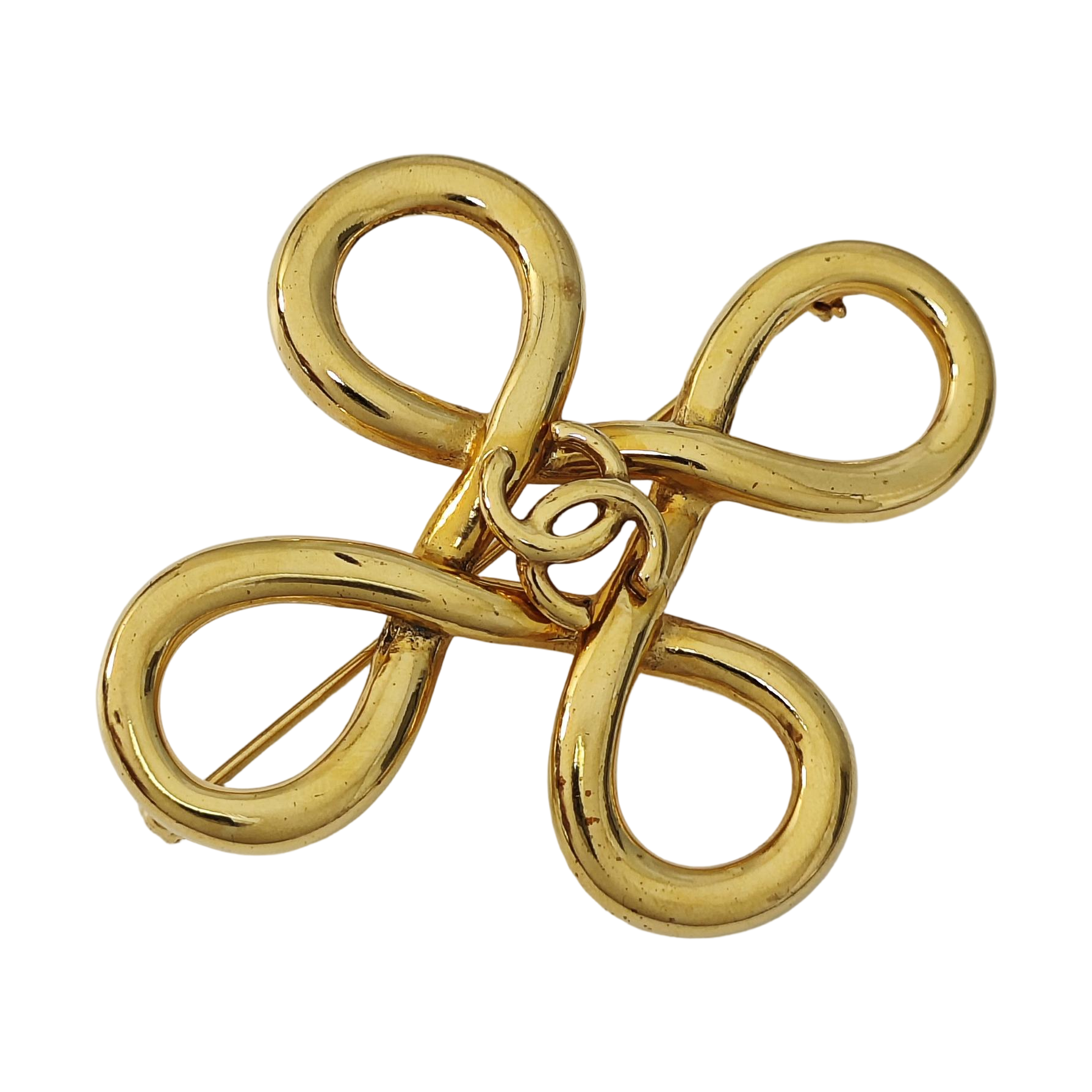 Metal Gold Brooch