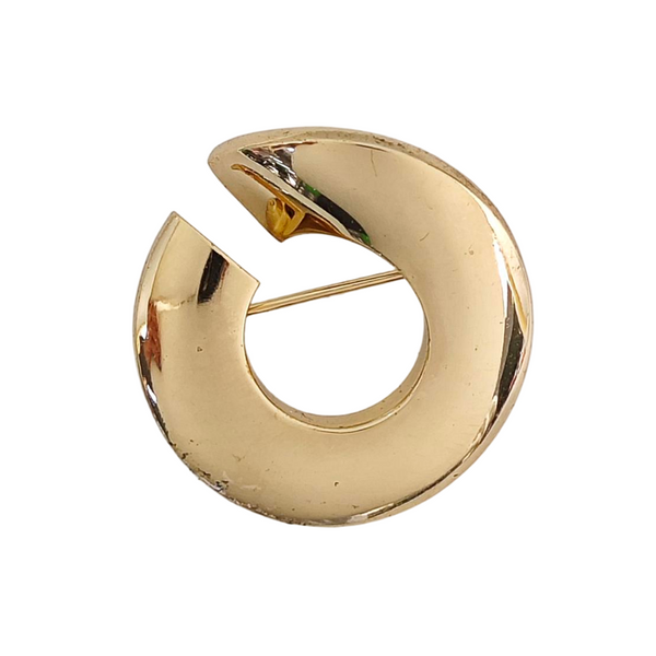 Metal Gold Brooch
