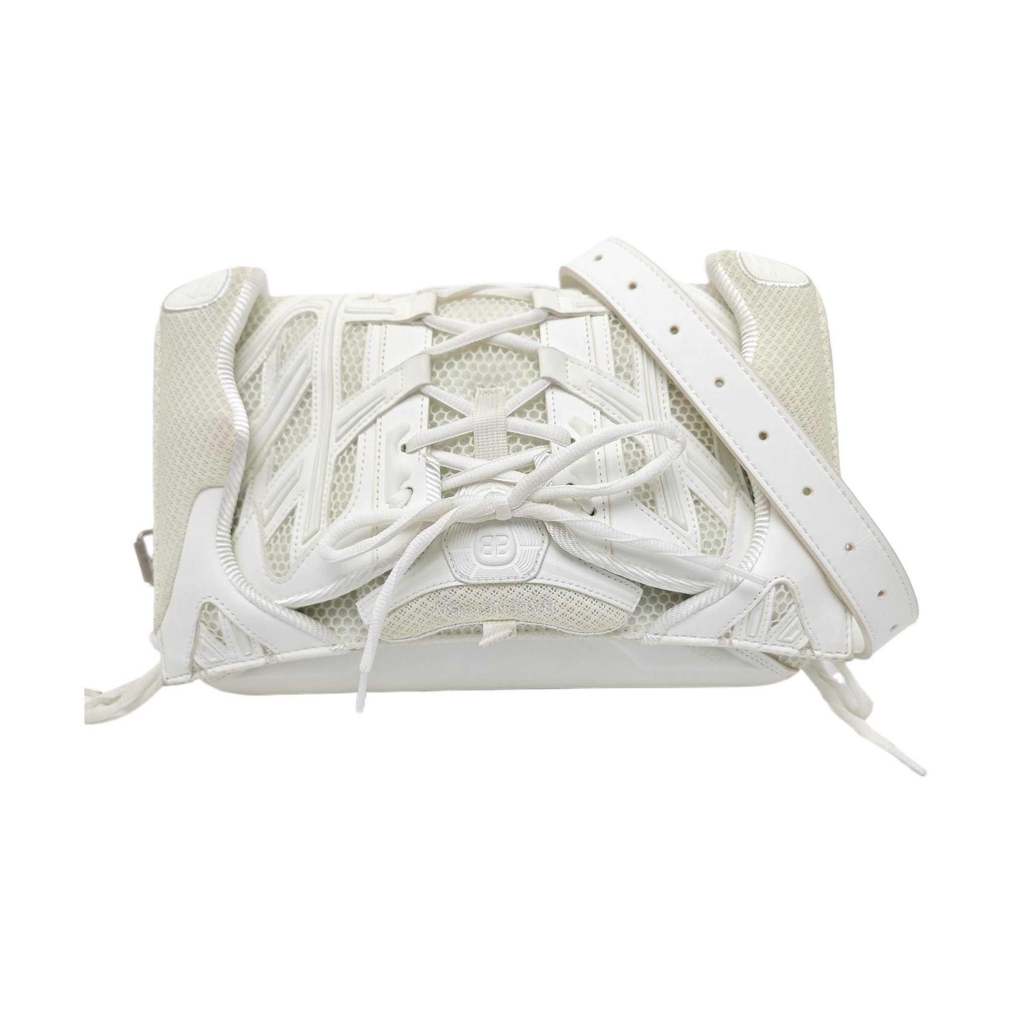 Leather Shoulder Bag White