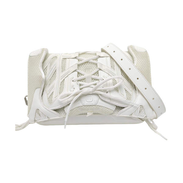 Leather Shoulder Bag White