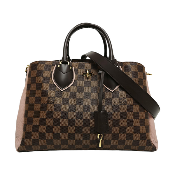 NORMANDY Damier Ebene Coated Canvas Brown