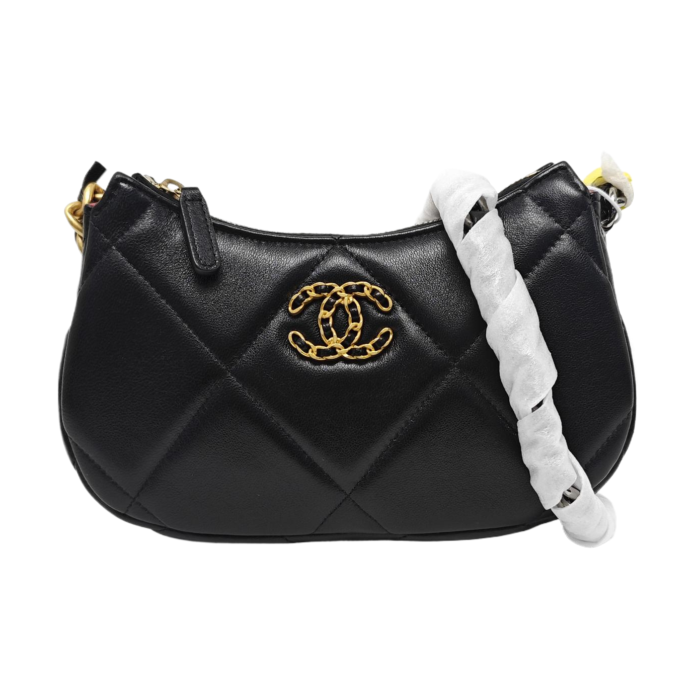 CHANEL 19 Mini Quilted Lambskin Black
