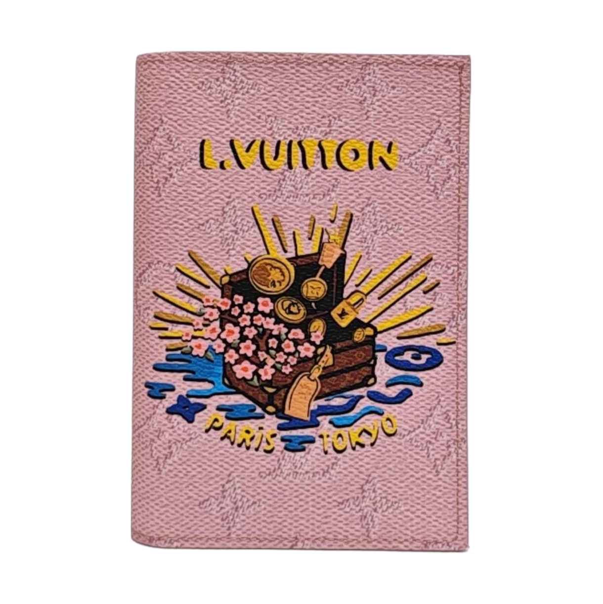 Monogram Coated Canvas Wallet Pink