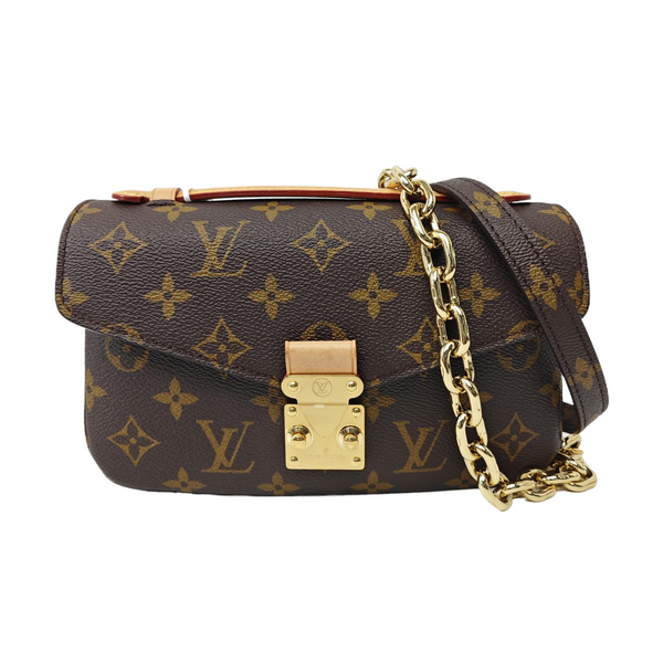MÉTIS EAST WEST Monogram Coated Canvas Brown